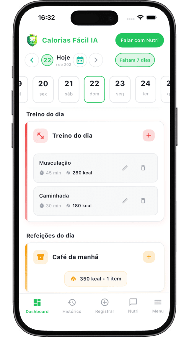 Calorias Fácil IA - app 3