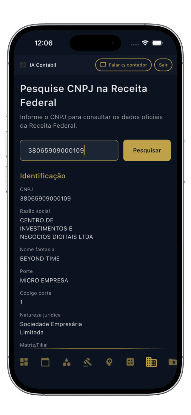 Plataforma IA Contábil - app 3